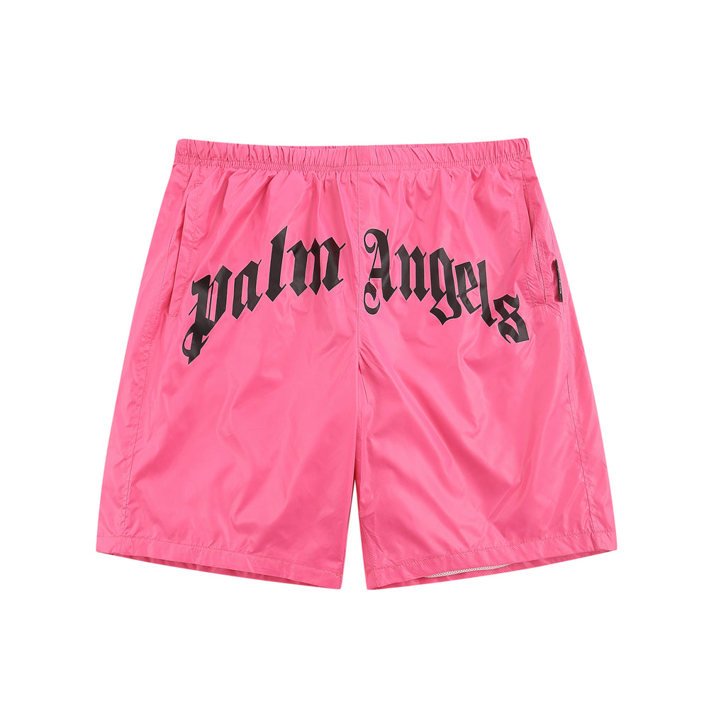 Palm Angel quick drying fabric Angels letter print men's and women's summer thin shorts casual five quarter pants (3)