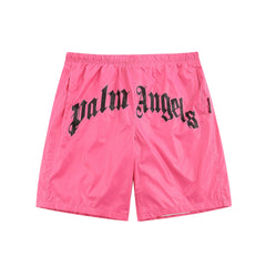 Palm Angel quick drying fabric Angels letter print men's and women's summer thin shorts casual five quarter pants (3)