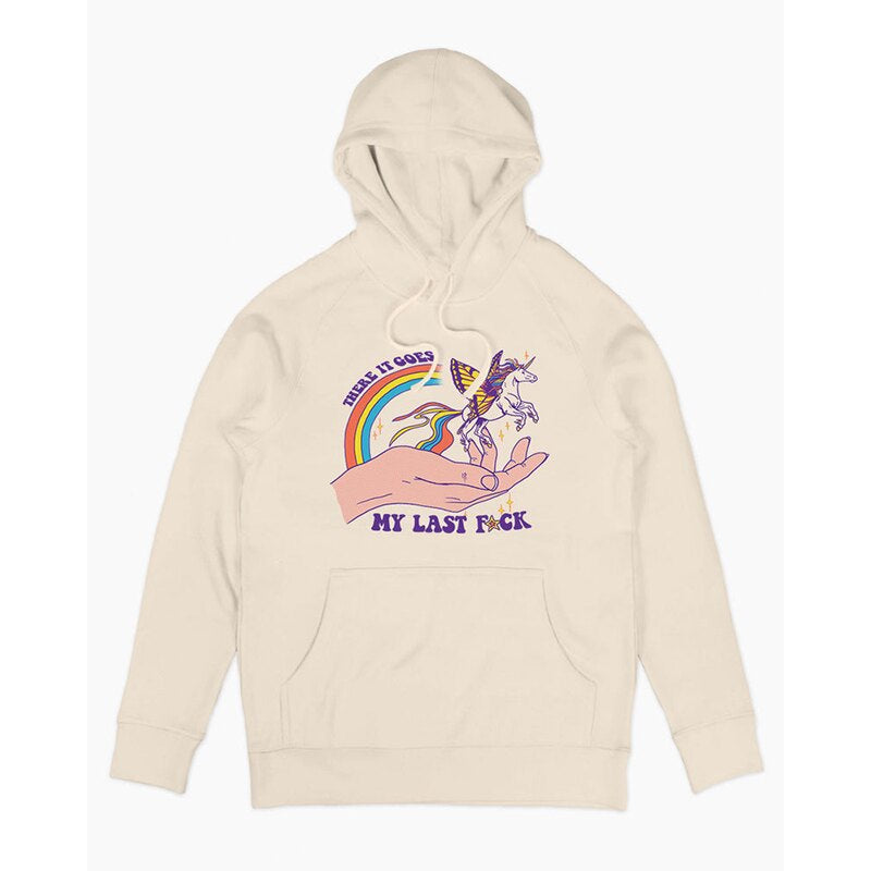 New UNICORNS unicorn niche classic simple European and American style vintage hoodie
