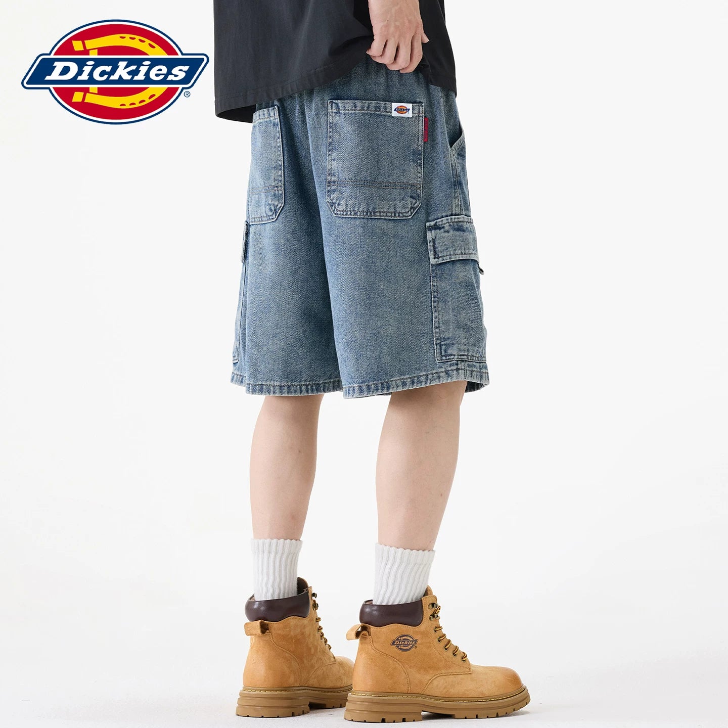 Dickies Emperor Cool Suitable American Retro Quarter Pants Men's Summer Big Pocket Thin Work Clothes Cowboy Shorts Y