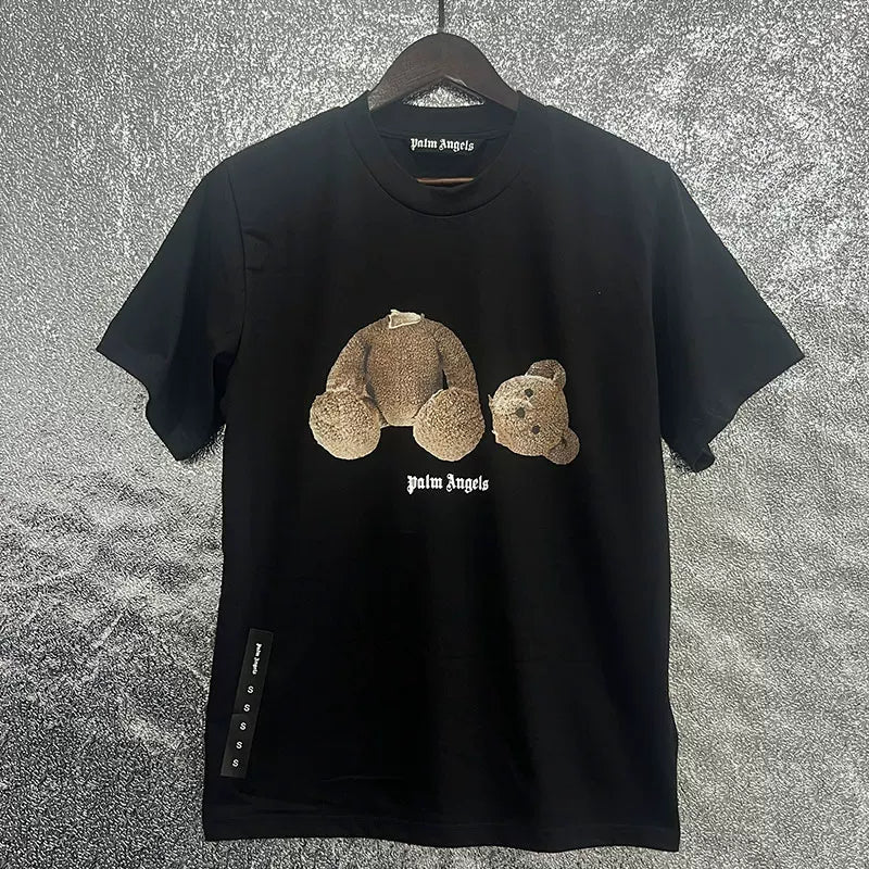 Palm Angel Headless Bear Fish Men's Round Neck T-shirt Angels Summer Loose PA Top Hoodie Short Sleeve (3)