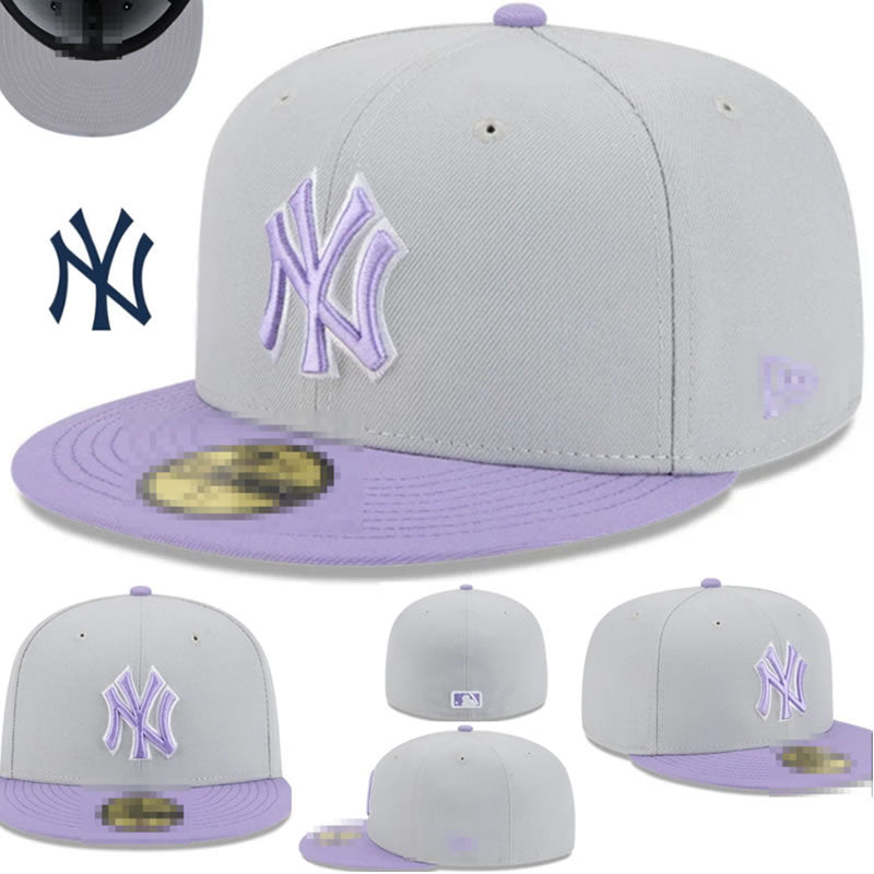 Big Four American League sports teams cross-border embroidered baseball cap size cap flat brimmed cap Dodger Yankees baseball cap (37)
