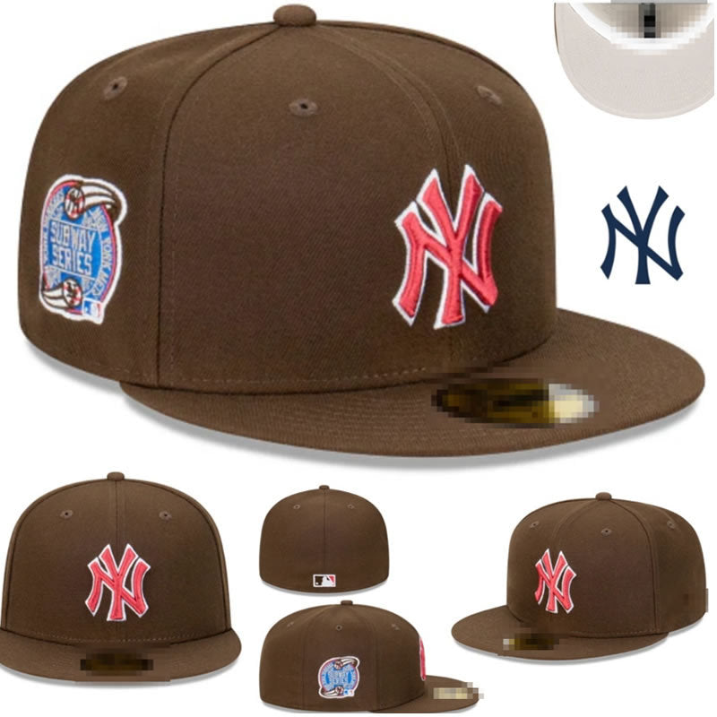 Big Four American League sports teams cross-border embroidered baseball cap size cap flat brimmed cap Dodger Yankees baseball cap (27)