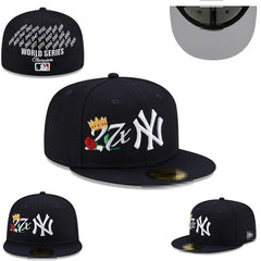 Big Four American League sports teams cross-border embroidered baseball cap size cap flat brimmed cap Dodger Yankees baseball cap (10)