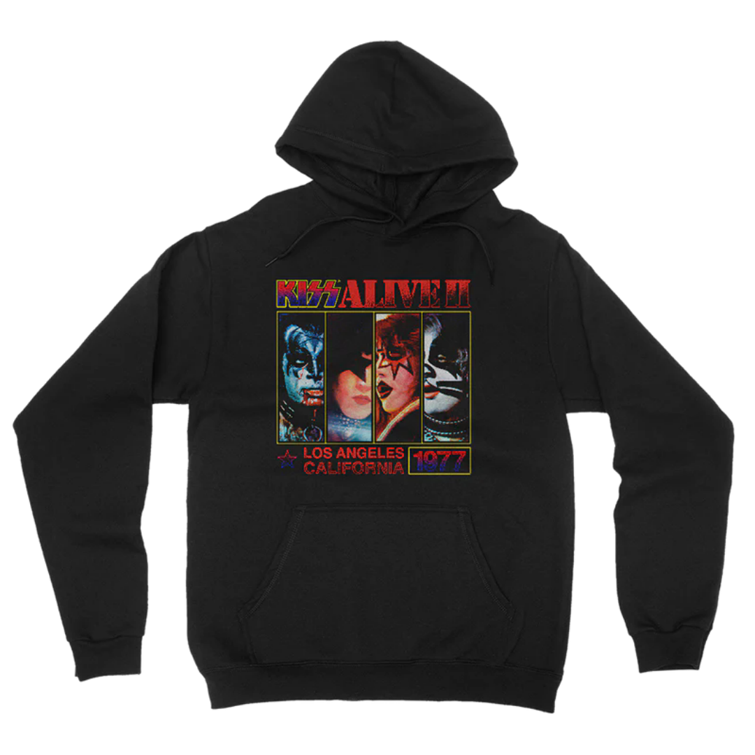 Autumn and Winter Kiss American Retro Rock Heavy Band Dark Men's Cotton Loose Hoodie Hoodie Hoodie Men's Sweatshirt
