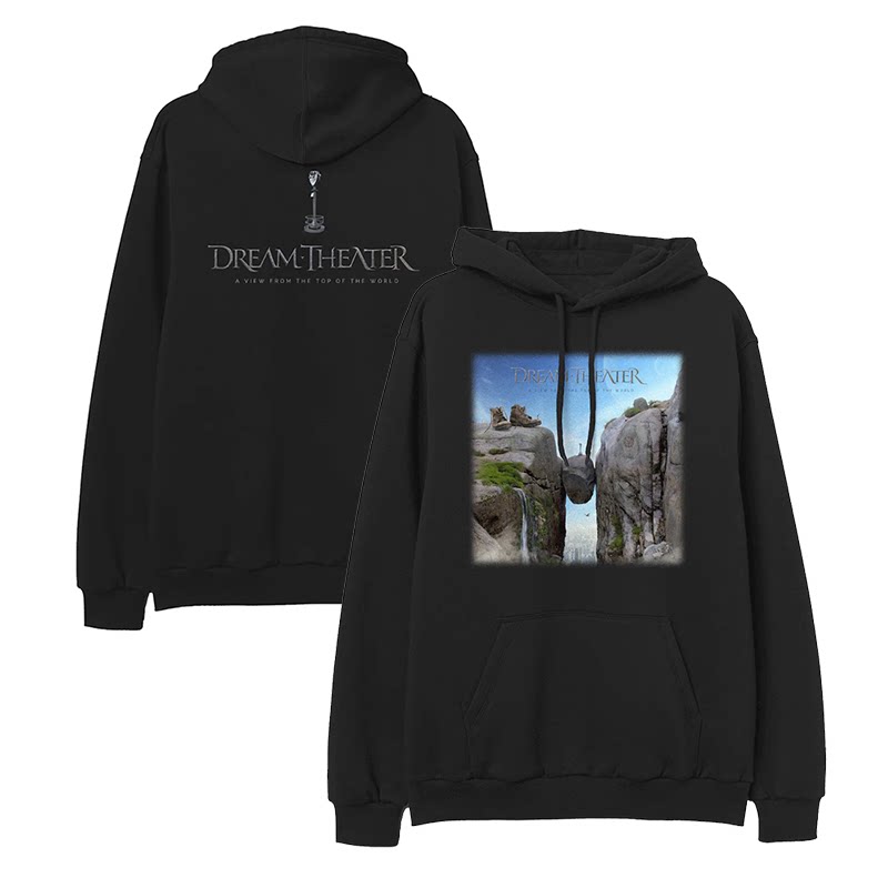 Autumn and winter avant-garde metal band Dream Theater, rock American pure cotton hooded sweatshirt for men