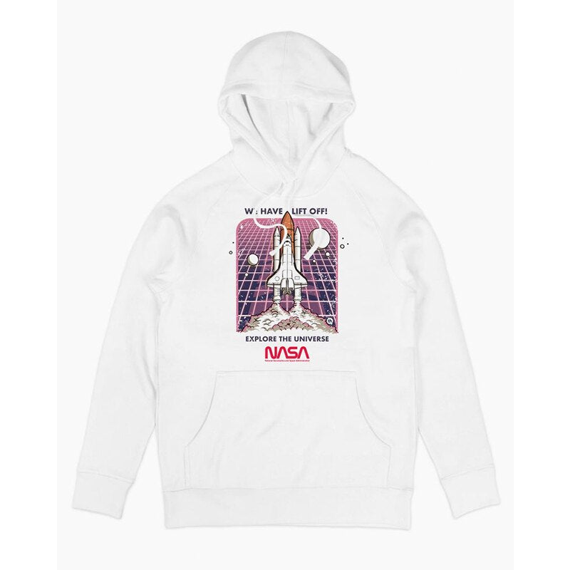 Autumn and Winter NASA PLANETS NASA Planet Europe and America Vintage High Street Loose Hoodie Hoodie