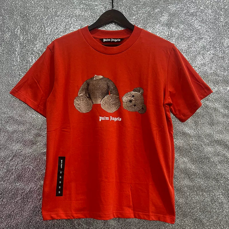Palm Angel Headless Bear Fish Men's Round Neck T-shirt Angels Summer Loose PA Top Hoodie Short Sleeve (27)