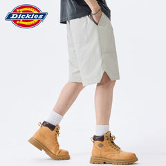 Dickies Cool Suitable Drawstring Design Casual Shorts for Men Summer Loose Thin Straight Leg Trendy Brand Pentagram Pants Y