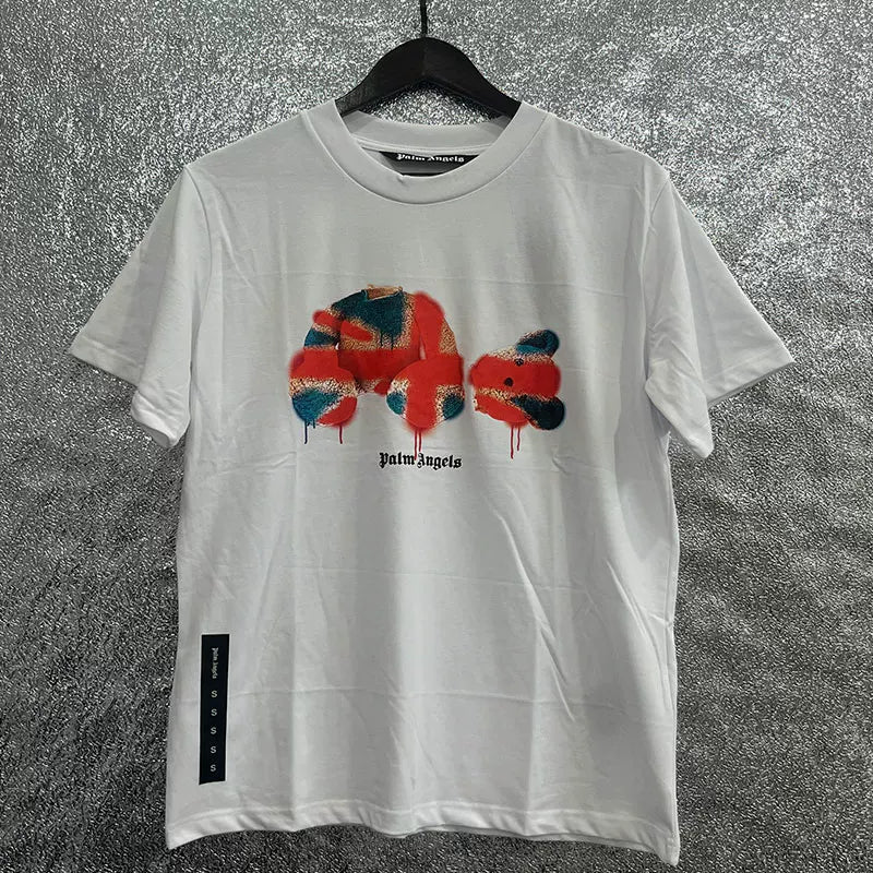 Palm Angel Headless Bear Fish Men's Round Neck T-shirt Angels Summer Loose PA Top Hoodie Short Sleeve (13)