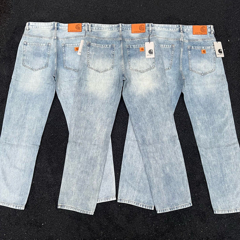 Carhart */Carhart Japanese mainline outdoor workwear series washed denim pants for couples
