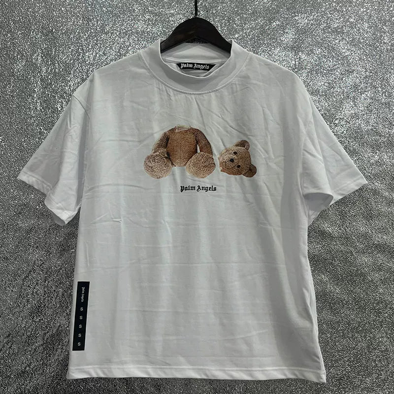 Palm Angel Headless Bear Fish Men's Round Neck T-shirt Angels Summer Loose PA Top Hoodie Short Sleeve (16)