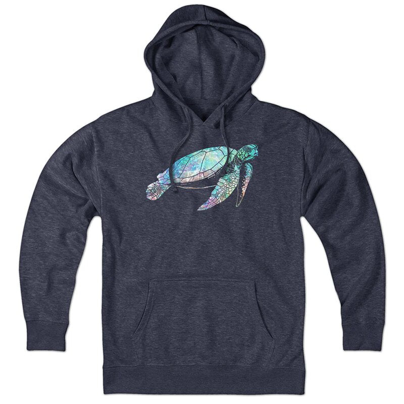 Lobster shark ocean pattern direct spray print American casual men's and women's BF loose oversized hooded sweatshirt autumn