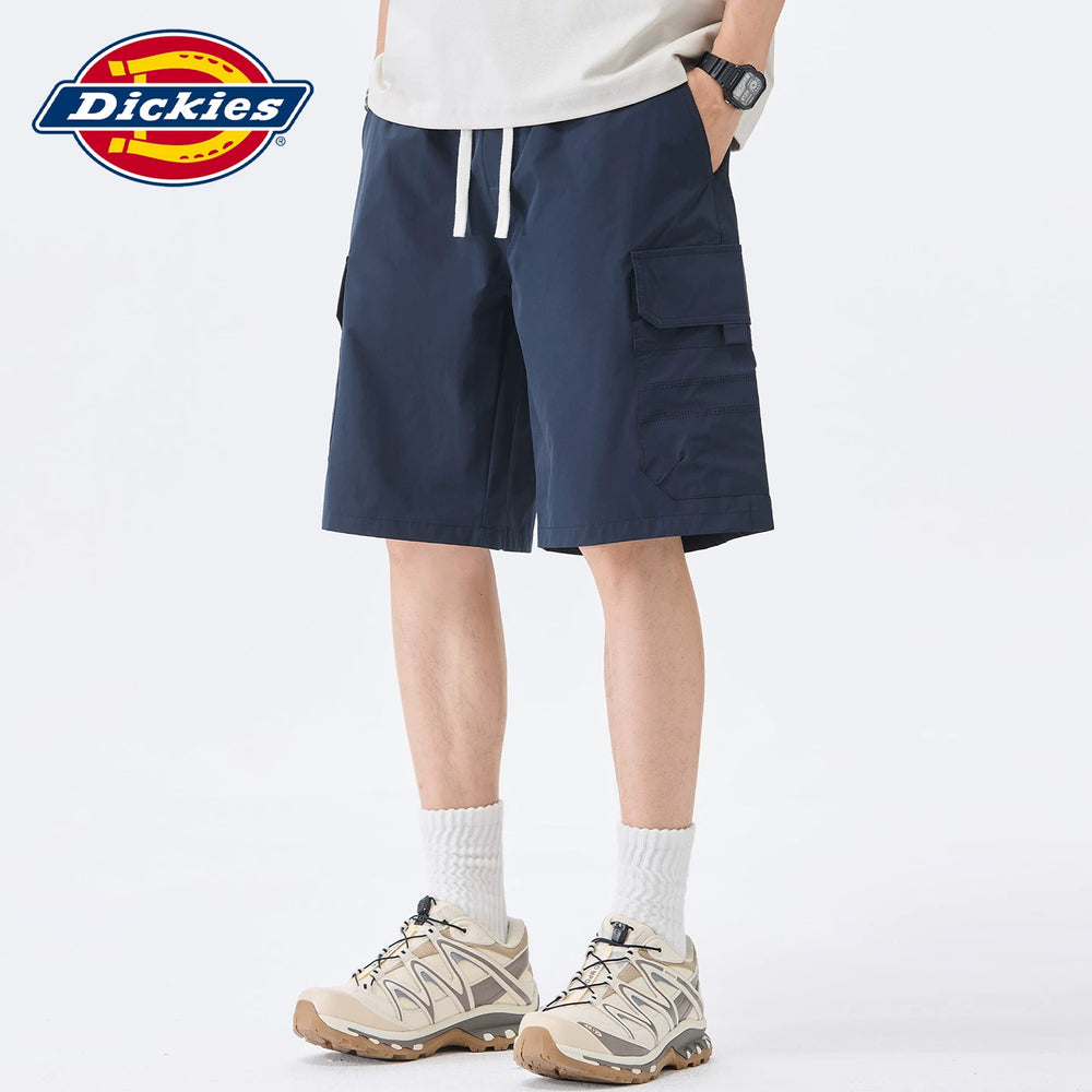 Dickies Cool American High Street workwear straight shorts men's summer drawstring thin sports five quarter pants Y