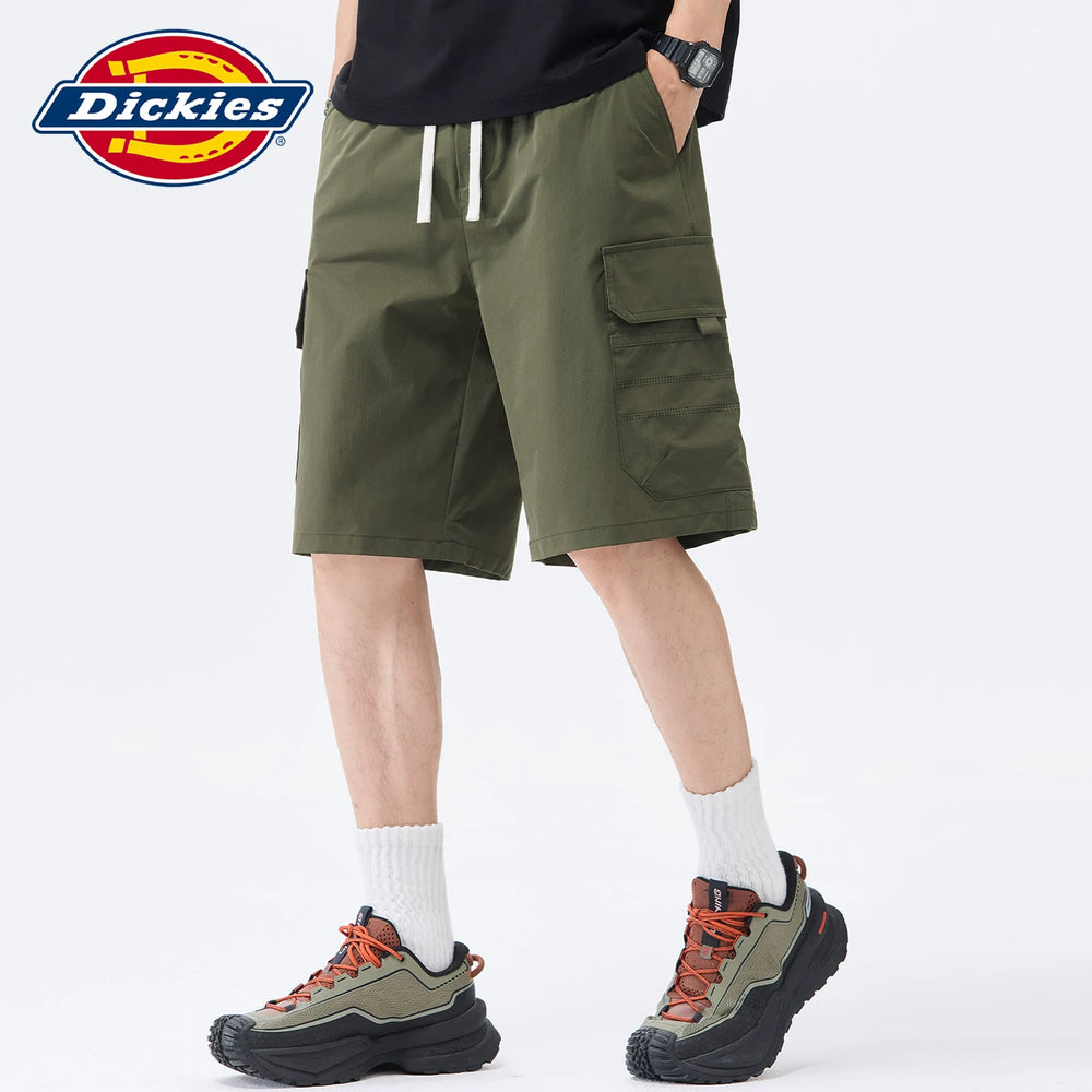 Dickies Emperor Cool Suitable American Retro workwear casual shorts men's summer drawstring thin straight leg five quarter pants Y