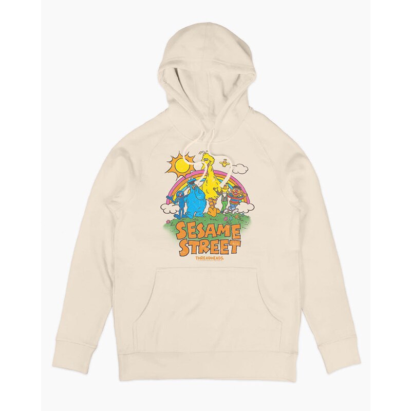 SESAME STREET FRIENDS芝麻街朋友 经典古着高街vintage连帽卫衣