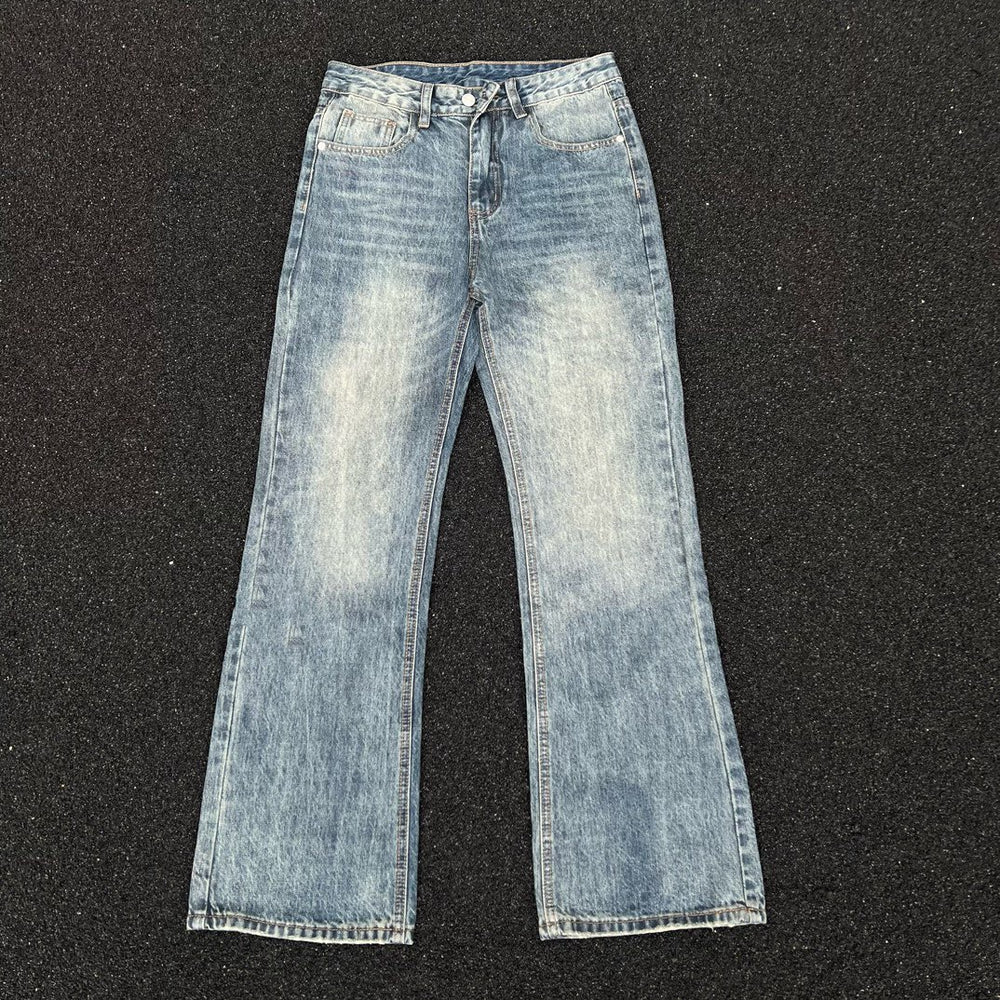 High version FEAROFGOD double line blue heavy-duty washed denim jeans for high street couples, men's and women's jeans