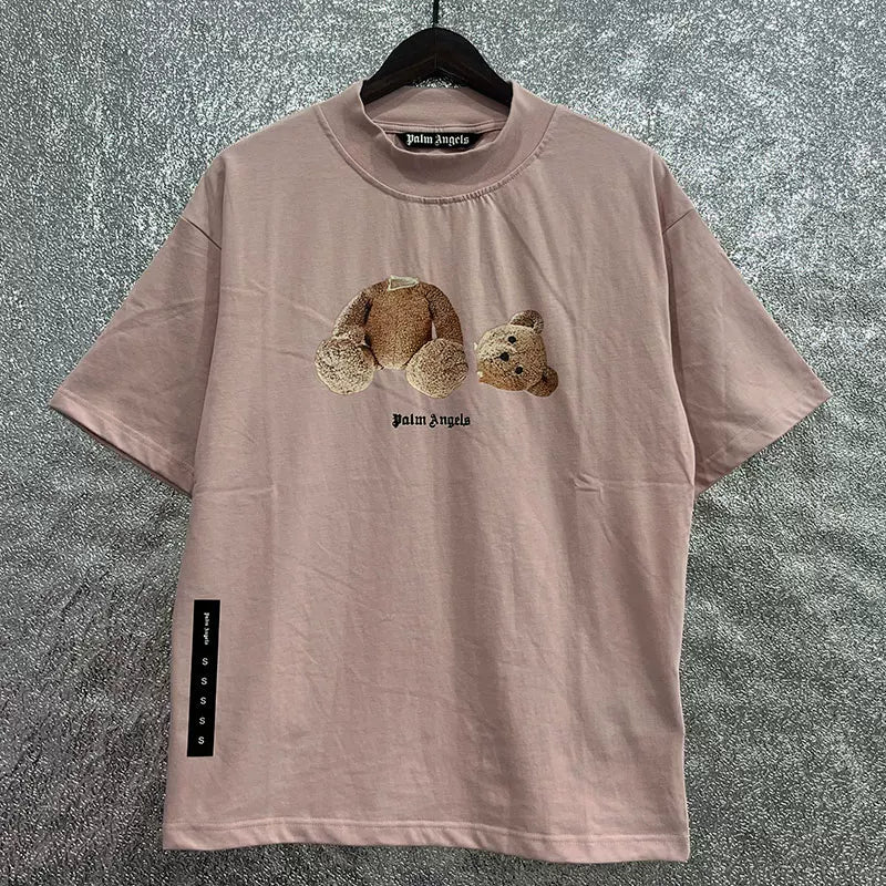 Palm Angel Headless Bear Fish Men's Round Neck T-shirt Angels Summer Loose PA Top Hoodie Short Sleeve (20)