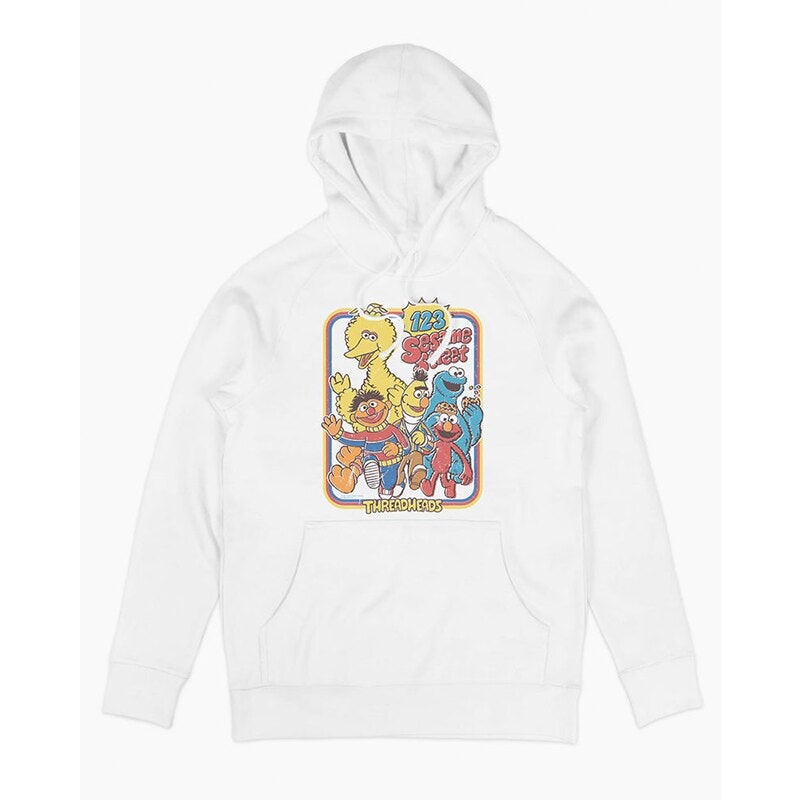 SESAME STREET FRIENDS芝麻街朋友 经典古着高街vintage连帽卫衣