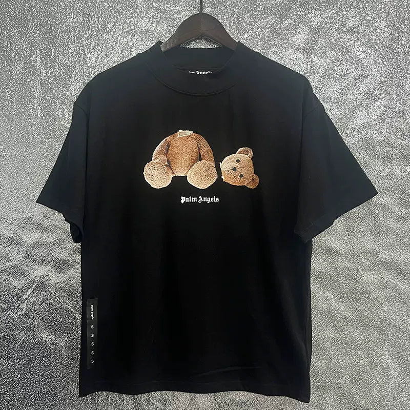 Palm Angel Headless Bear Fish Men's Round Neck T-shirt Angels Summer Loose PA Top Hoodie Short Sleeve (8)