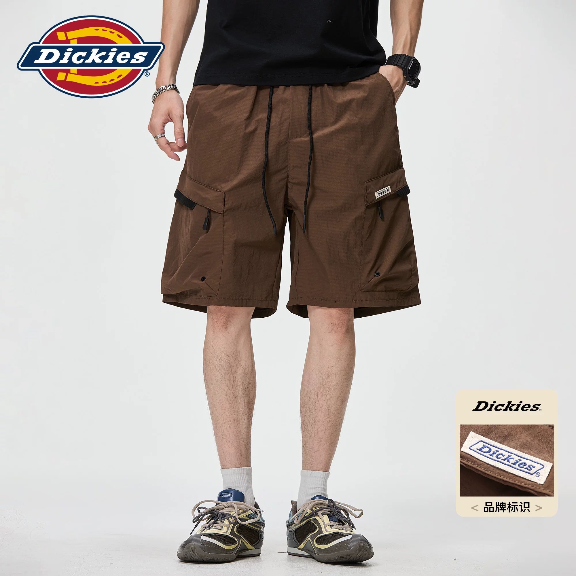 Dickies Cool American workwear shorts for men in summer, thin, loose, straight leg, plus size 5, casual pants M