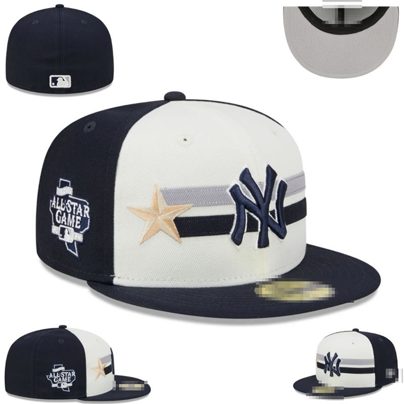 Big Four American League sports teams cross-border embroidered baseball cap size cap flat brimmed cap Dodger Yankees baseball cap (9)