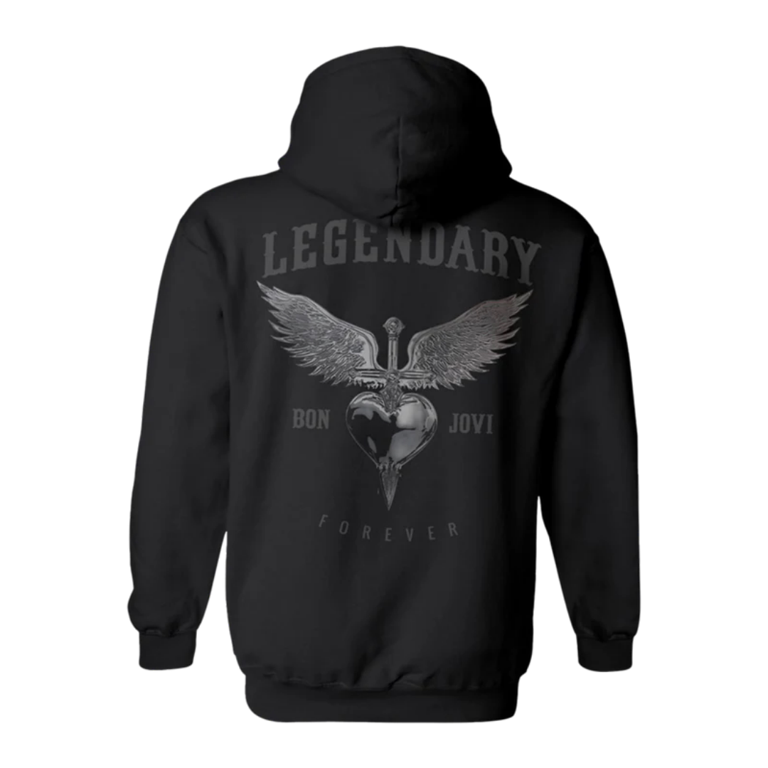 2025 New Bon Jovi American Retro Back Picture Heavy Cotton Warm Men's Hoodie Hoodie