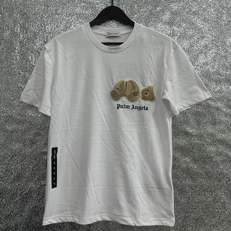 Palm Angel Headless Bear Fish Men's Round Neck T-shirt Angels Summer Loose PA Top Hoodie Short Sleeve (18)