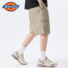 Dickies Cool American workwear straight shorts men's summer drawstring design sport thin five quarter pants Y