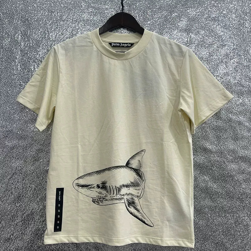 Palm Angel Headless Bear Fish Men's Round Neck T-shirt Angels Summer Loose PA Top Hoodie Short Sleeve (19)