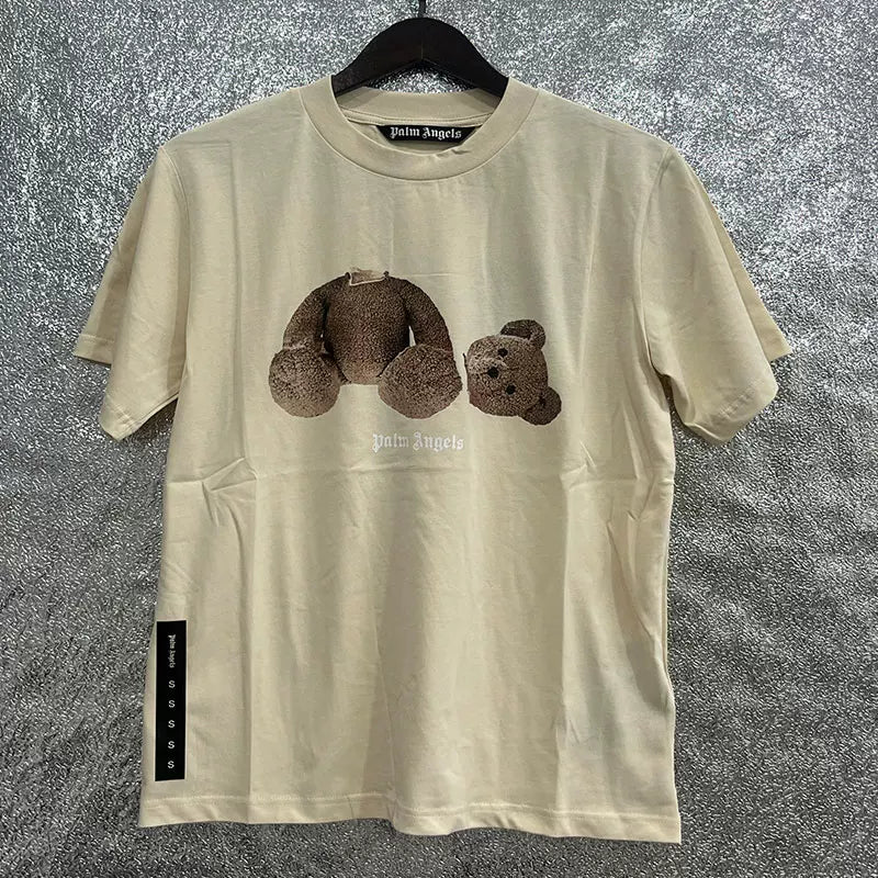Palm Angel Headless Bear Fish Men's Round Neck T-shirt Angels Summer Loose PA Top Hoodie Short Sleeve (19)