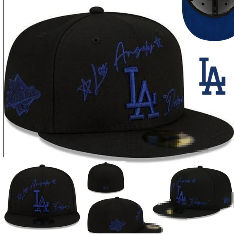 Big Four American League sports teams cross-border embroidered baseball cap size cap flat brimmed cap Dodger Yankees baseball cap (23)