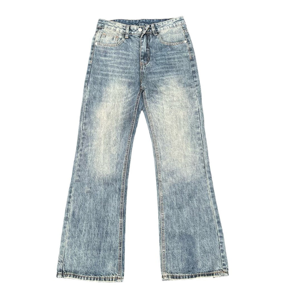 High version FEAROFGOD double line blue heavy-duty washed denim jeans for high street couples, men's and women's jeans
