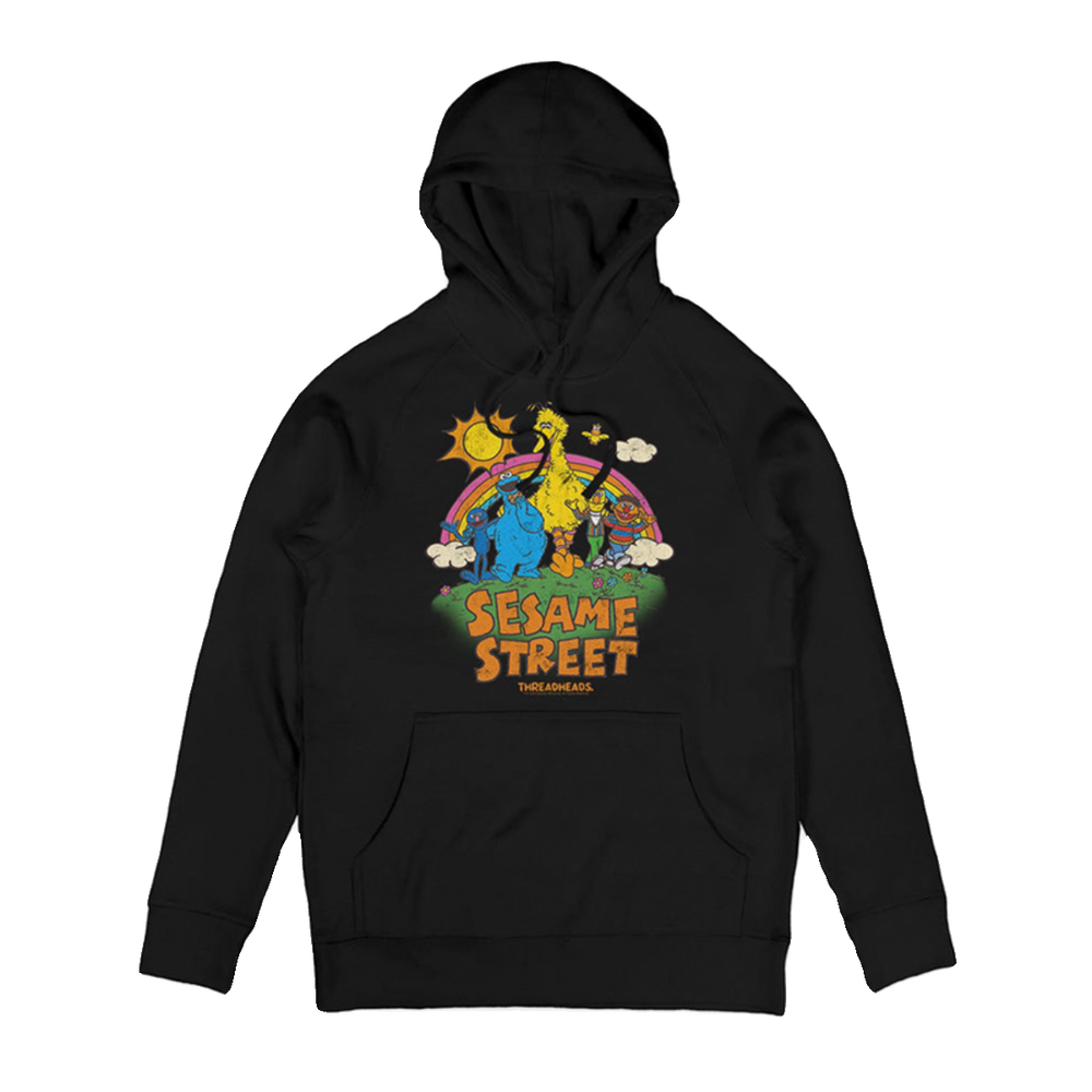 SESAME STREET FRIENDS芝麻街朋友 经典古着高街vintage连帽卫衣