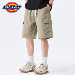 Dickies Cool American workwear straight shorts men's summer drawstring design sport thin five quarter pants Y