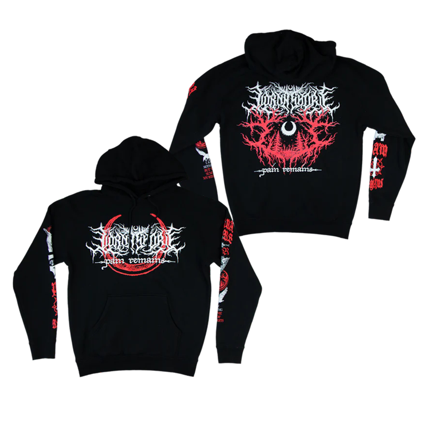Lorna Shore Black Metal Rock Skeleton American Style Hoodie Sweatshirt Autumn