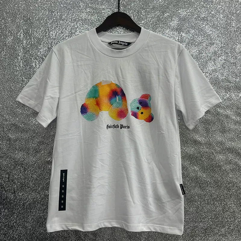 Palm Angel Headless Bear Fish Men's Round Neck T-shirt Angels Summer Loose PA Top Hoodie Short Sleeve (14)