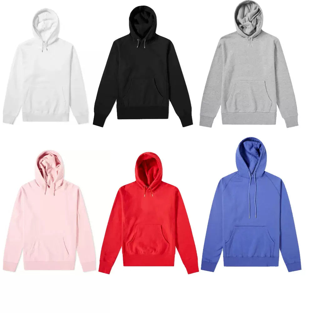 2020 hoodie yarn round simple solid color hooded hooded long sleeved jacket loose couple men's and women's plus velvet top