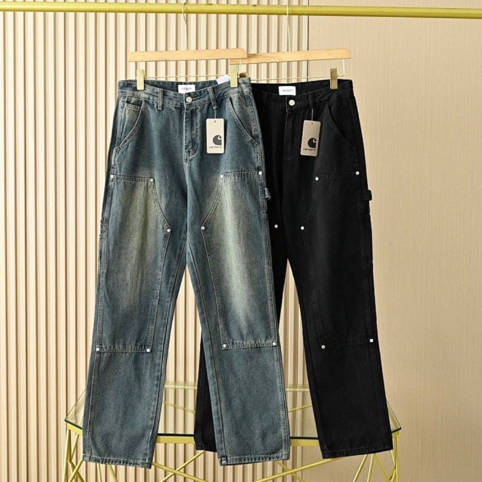 Cross border European and American Carhartt */Carhartt Season new Japanese mainline outdoor workwear series washed denim jeans