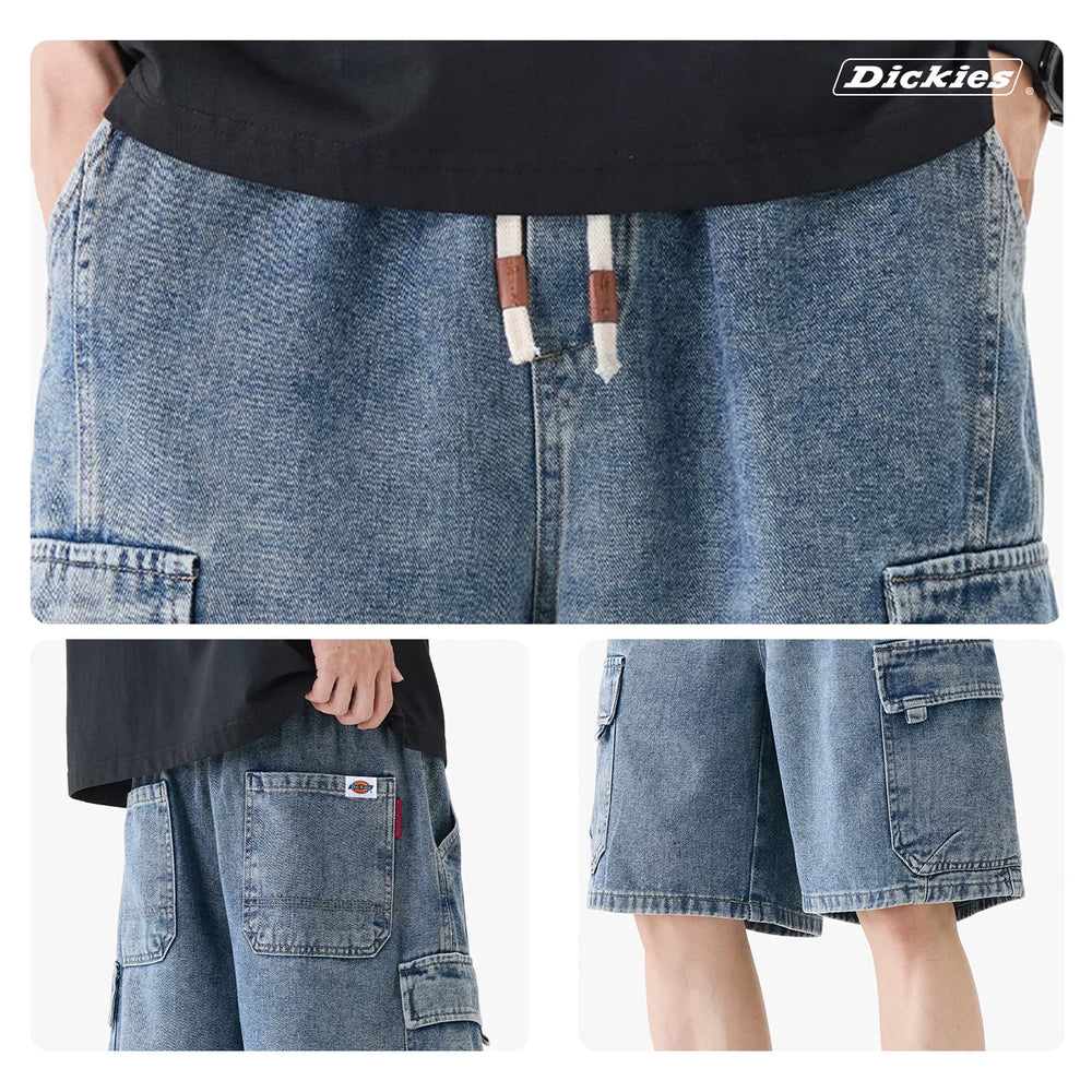 Dickies Emperor Cool Suitable American Retro Quarter Pants Men's Summer Big Pocket Thin Work Clothes Cowboy Shorts Y