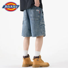 Dickies Cool Multi Pocket workwear Cowboy Shorts Men's Summer Drawstring Thin Straight Leg Pants Y