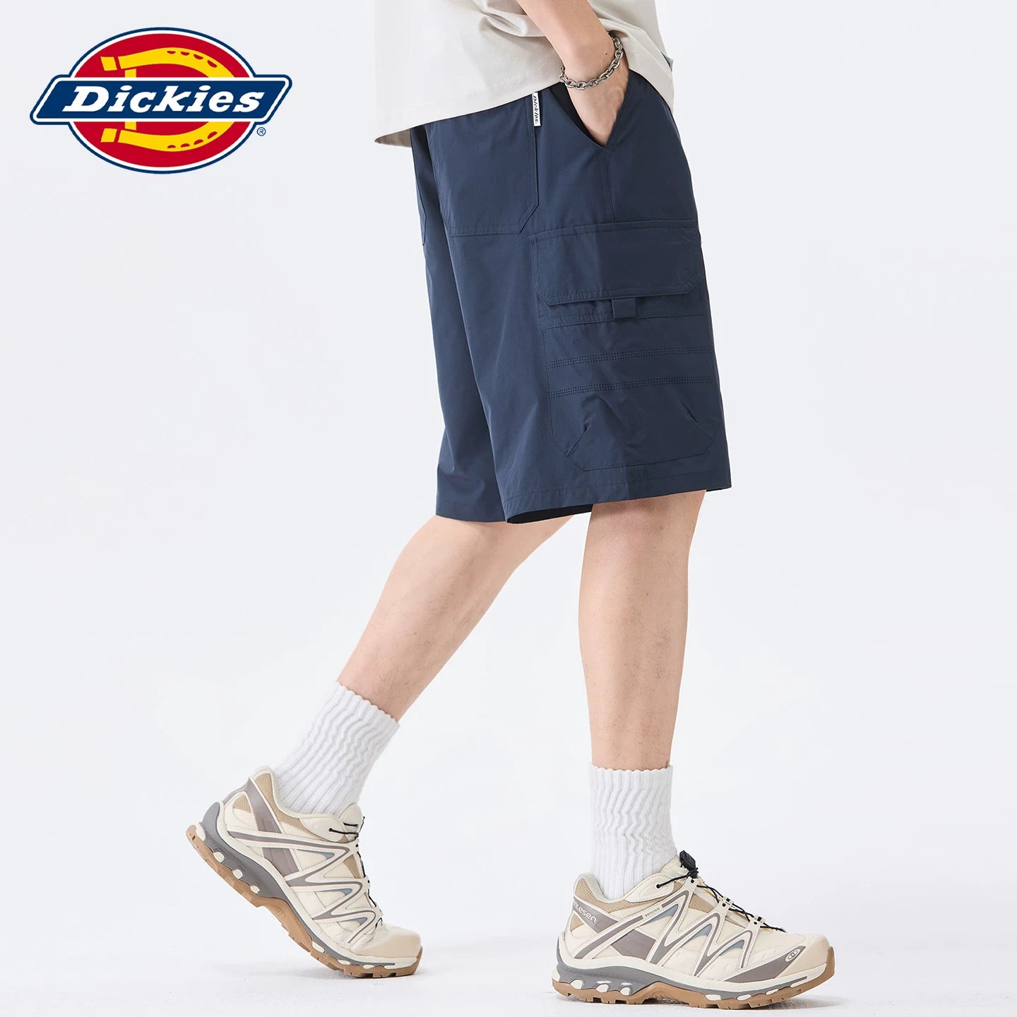 Dickies帝酷适复古工装休闲短裤男士夏季大口袋薄款直筒五分裤子Y