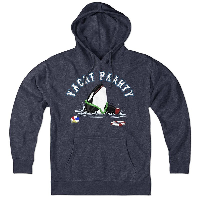 Lobster shark ocean pattern direct spray print American casual men's and women's BF loose oversized hooded sweatshirt autumn