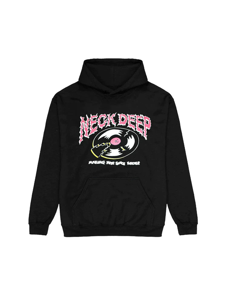 2025年Neck Deep深陷其中朋克摇滚乐队美式潮牌复古连帽套头卫衣