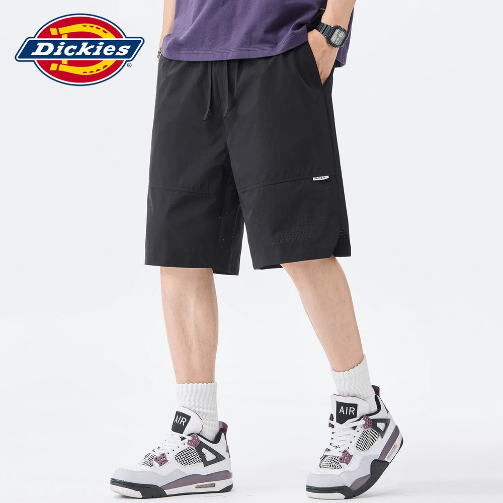 Dickies Cool Men's Five Leg Pants Summer New Mesh Thin Loose Straight Drawstring Casual Shorts Y