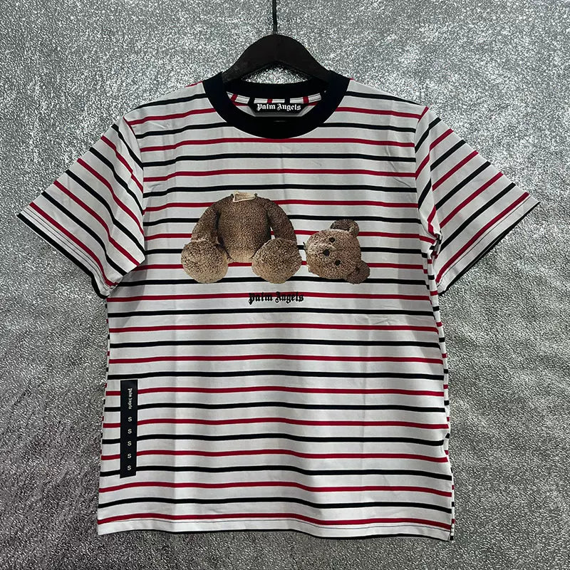 Palm Angel Headless Bear Fish Men's Round Neck T-shirt Angels Summer Loose PA Top Hoodie Short Sleeve (20)