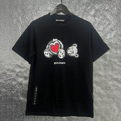 Palm Angel Headless Bear Fish Men's Round Neck T-shirt Angels Summer Loose PA Top Hoodie Short Sleeve (4)