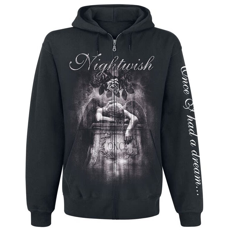 Autumn and Winter Finnish Symphony Metal Nightwish Band Nightwish American Digital Direct Jet Hooded Zipper Jacket