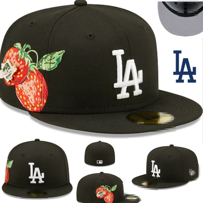 Big Four American League sports teams cross-border embroidered baseball cap size cap flat brimmed cap Dodger Yankees baseball cap (30)