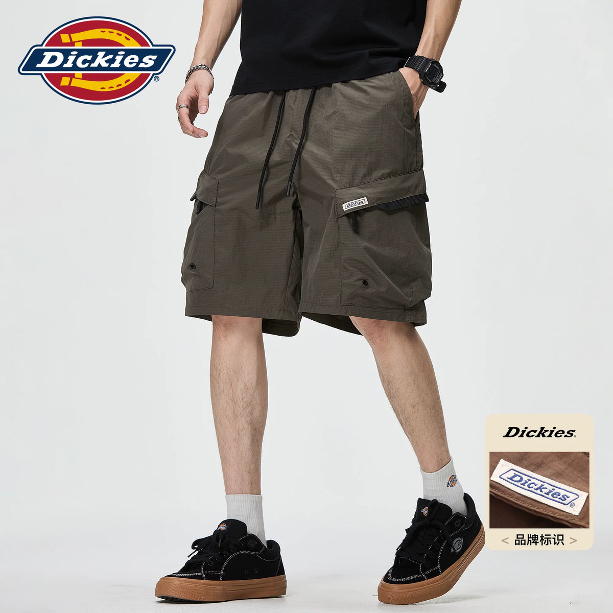 Dickies Cool American workwear shorts for men in summer, thin, loose, straight leg, plus size 5, casual pants M